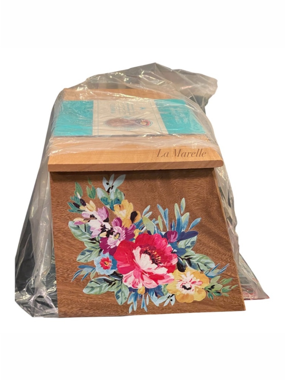 The Pioneer Woman Sweet Romance Acacia Wood Bread Box - Picture 8 of 11